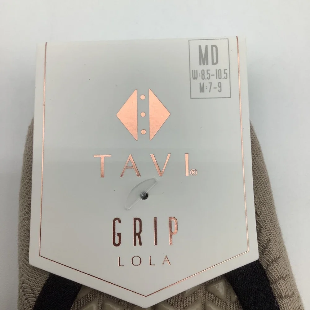 Tavi Grip Lola Socks Shitake Geo Womens Yoga‎ Pilates Barre Size Medium New